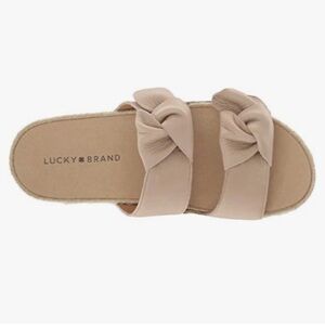 Lucky Brand Women's Bow Slide Sandals - Cream